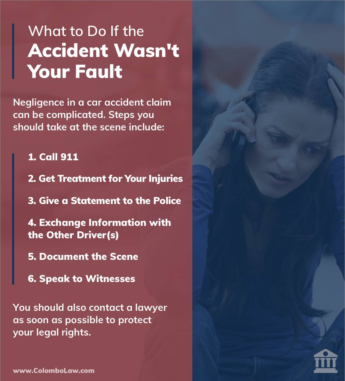 What to Do If an Accident Was Not Your Fault | Colombo Law