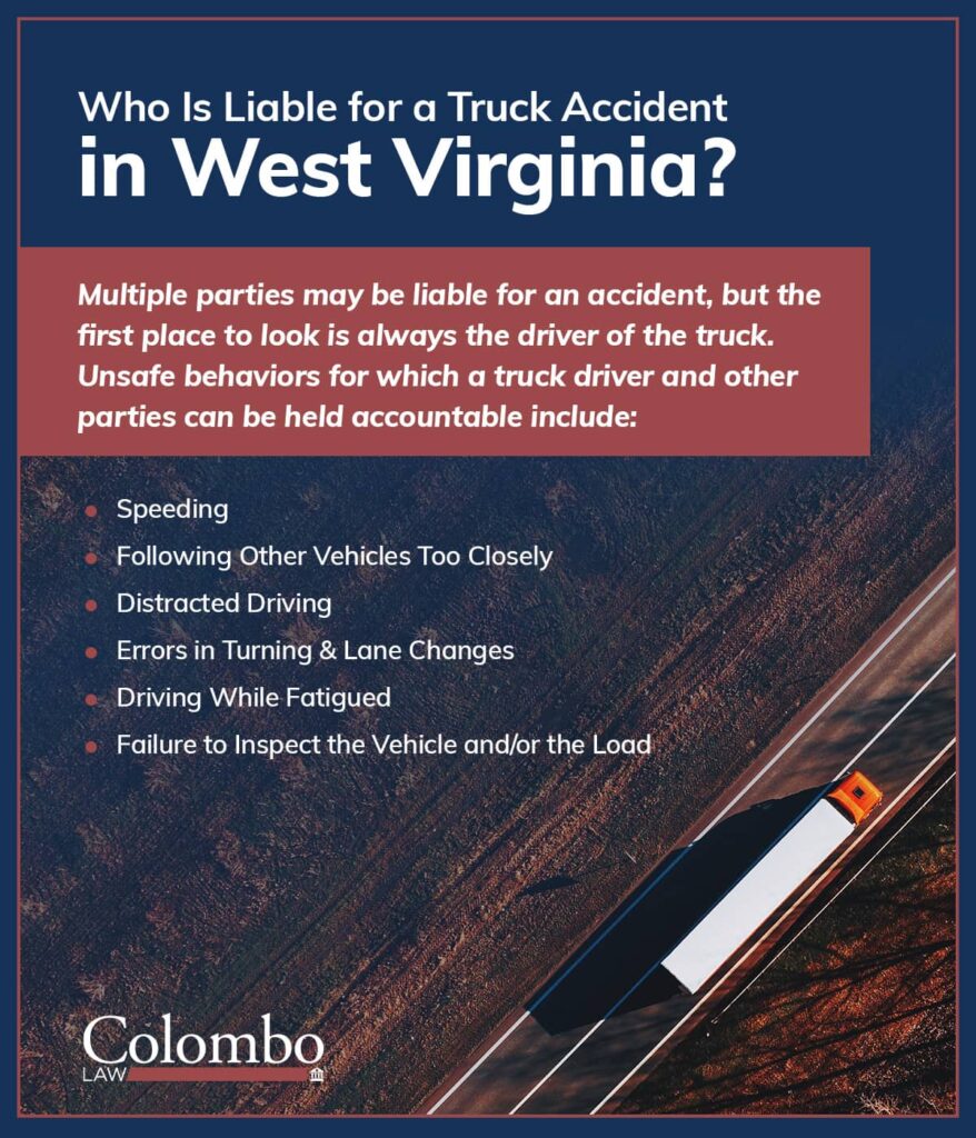 Who is liable for a truck accident in West Virginia? | Colombo Law
