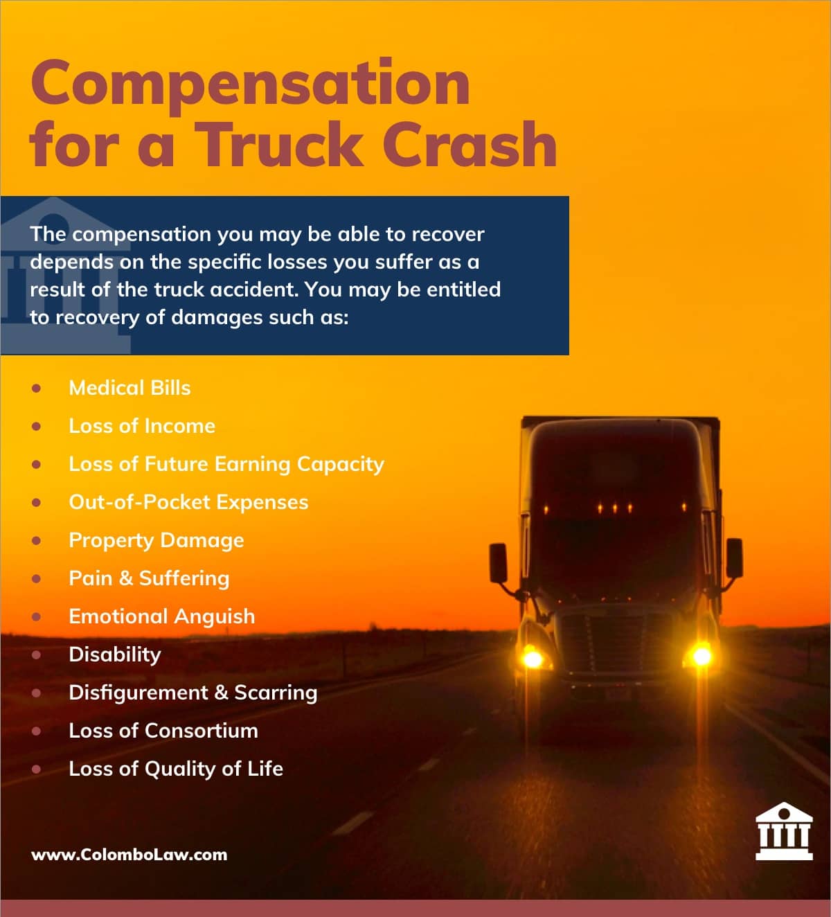 compensation for a truck crash