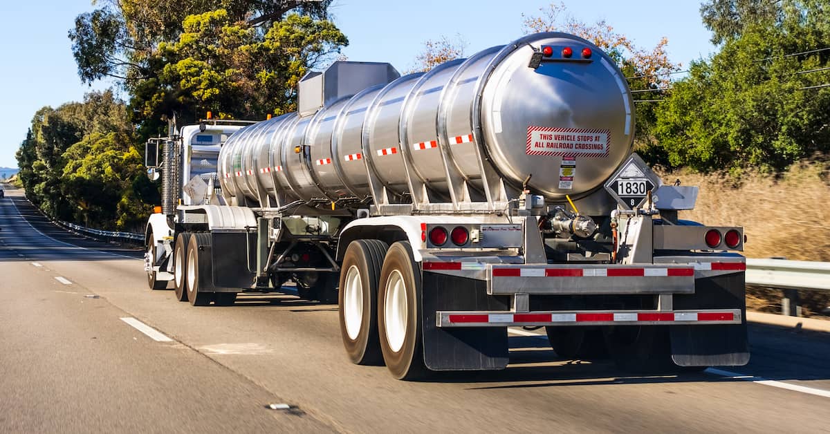 Tanker truck on the highway | Colombo Law