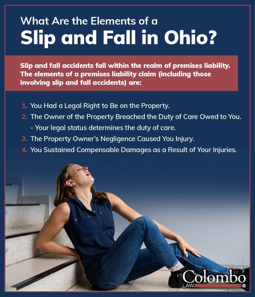 What are the elements of a slip and fall in Ohio? | Colombo Law