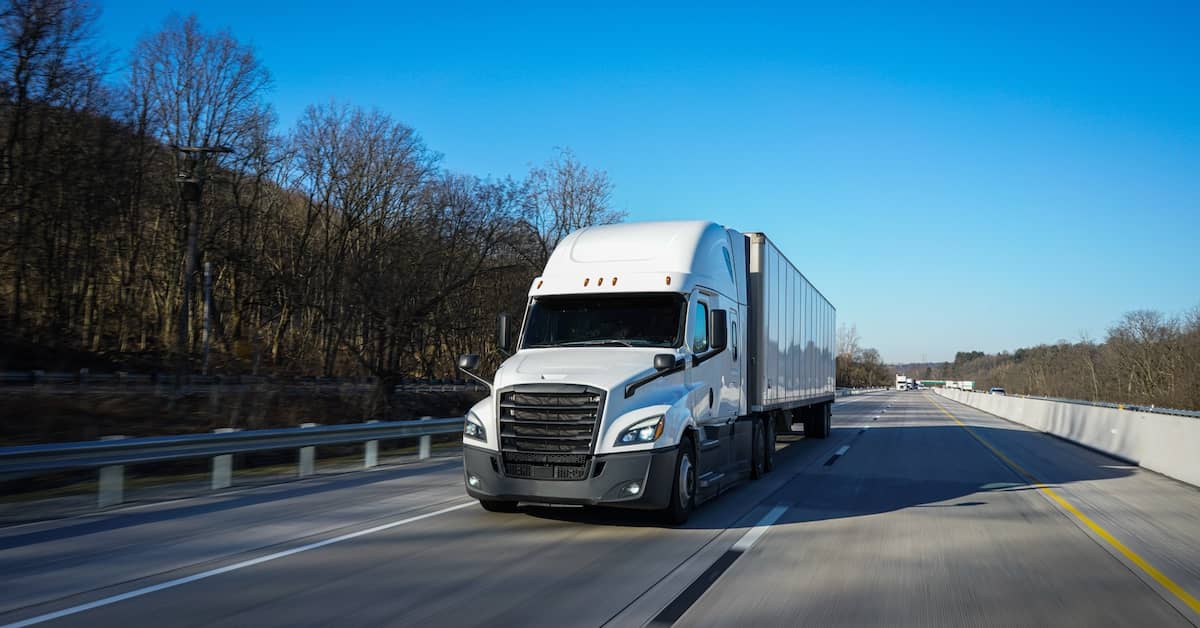 18-wheeler truck on a highway | Colombo Law