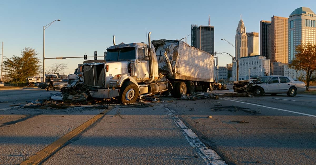 Jackknife truck accident in Columbus, Ohio | Colombo Law